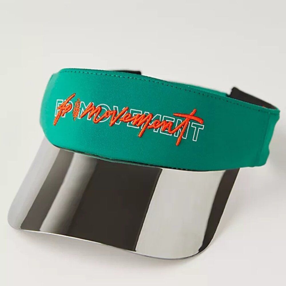 FP Movement x American Needle All Set Metallic Visor Heritage Green NWT